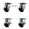 Service Caster 4 Inch Phenolic Swivel Caster Swivel Locks 2 Brakes, 2PK SCC-35S420-PHB-BSL-2-SLB-2 - alternate 1
